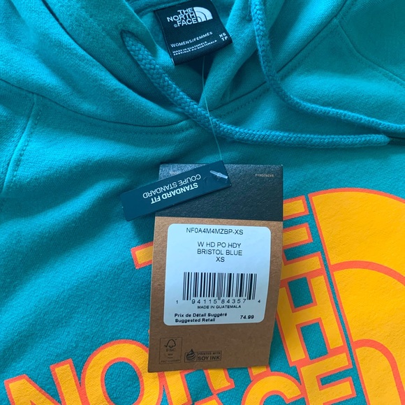 NWT XS The North Face green hoodie - Picture 3 of 3
